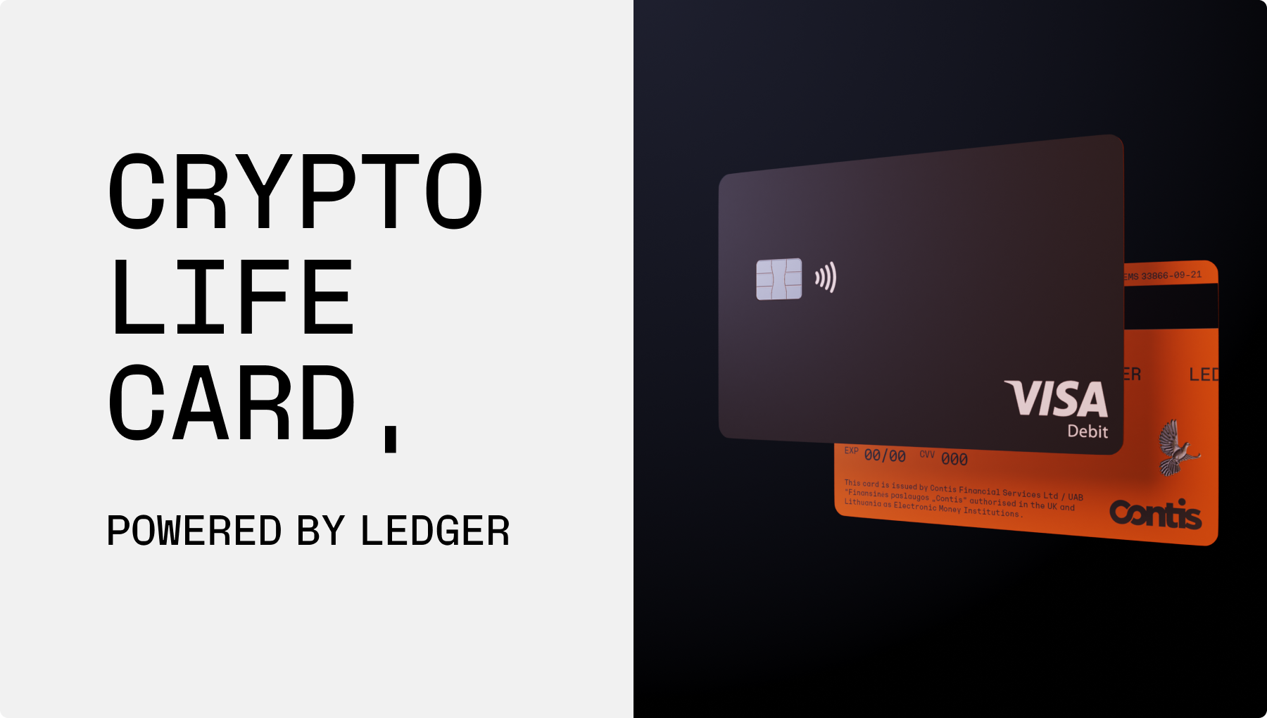 SIGN UP NOW: Our Ledger-powered Crypto Life “CL” Card is coming!
